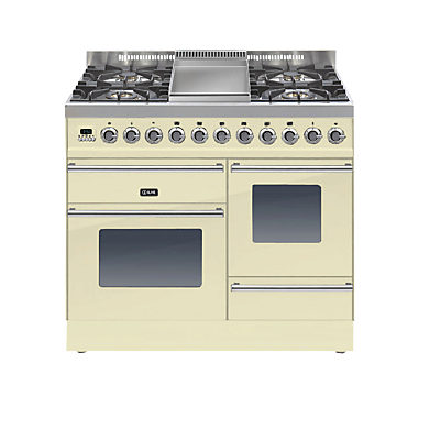ILVE PTW100FE3 Roma Dual Fuel Freestanding Range Cooker Cream
